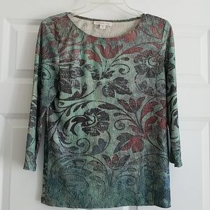 Coldwater Creek 3/4 sleeve top
